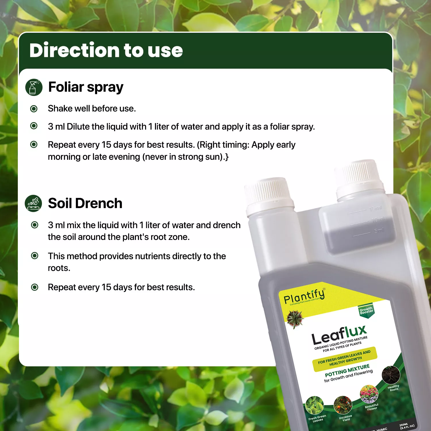 Plantify Leaflux- Organic Plant Growth Booster for Healthy Roots & Yields - Image 5